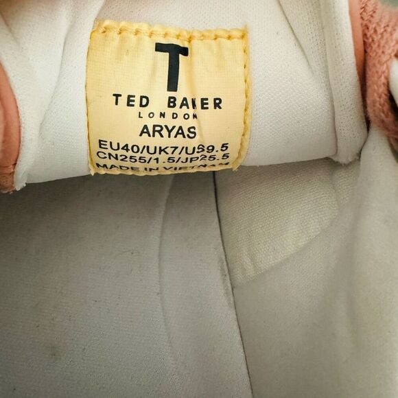 Ted Baker London Aryas Sneaker Leather Tennis‎ Shoe, Size 9.5, Dusty Pink, NWT - Picture 12 of 16